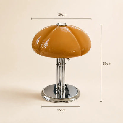 Dimensions de la lampe de chevet Mycéna : 30 cm de haut, abat-jour 20 cm, base 15 cm | Cocon de Lune