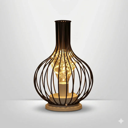 Lampe de Chevet à Pile Industrielle - BlackSteel | Cocon de Lune Bouteille