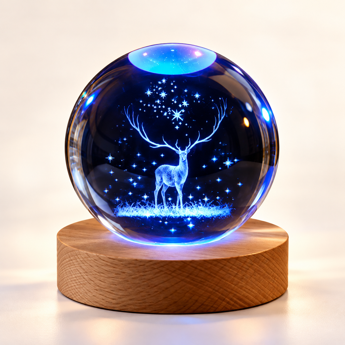 Lampe de Chevet Ado Motif Céleste - Galaxy | Cocon de Lune - Cerf