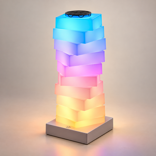 Lampe de Chevet Ado Tour de Blocs Lumineux - Pixel | Cocon de Lune - dégradé de couleurs