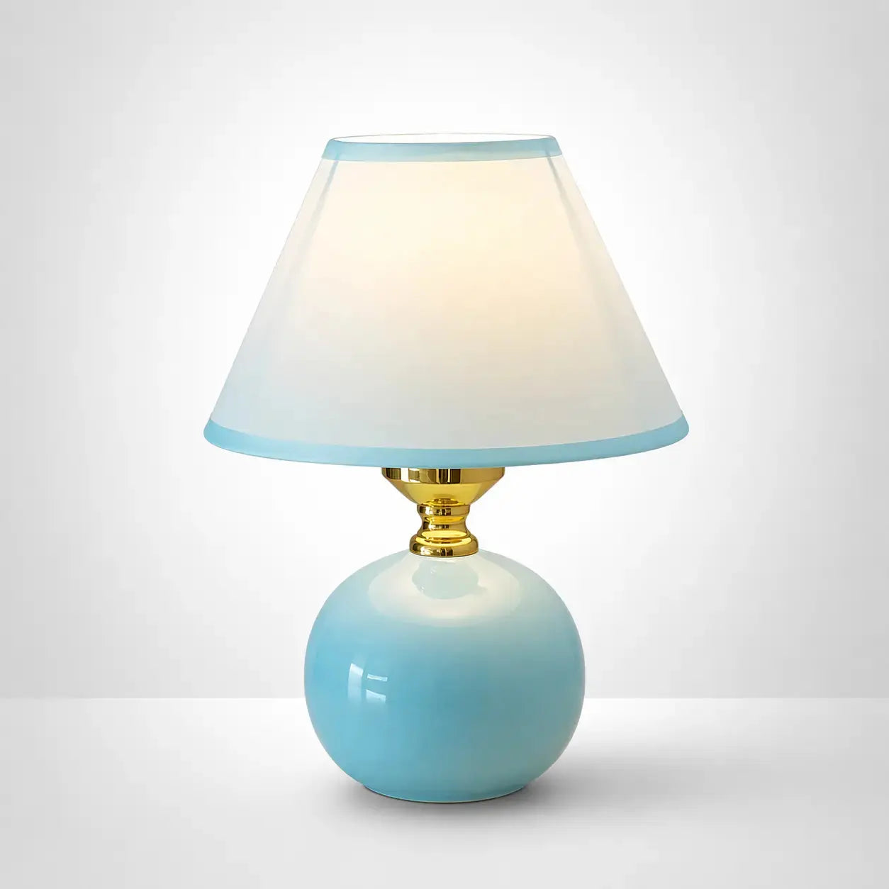 Lampe de Chevet Céramique - Boule de Couleur | Cocon de Lune Bleu clair