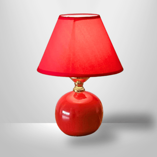Lampe de Chevet Céramique - Boule de Couleur | Cocon de Lune Rouge