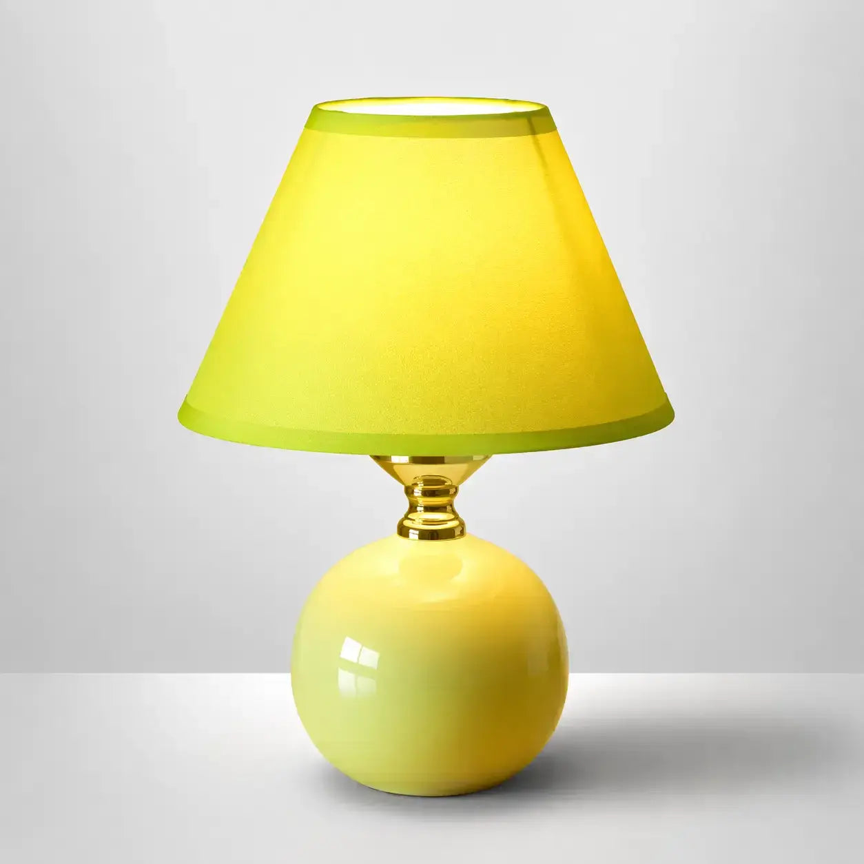 Lampe de Chevet Céramique - Boule de Couleur | Cocon de Lune Vert Clair