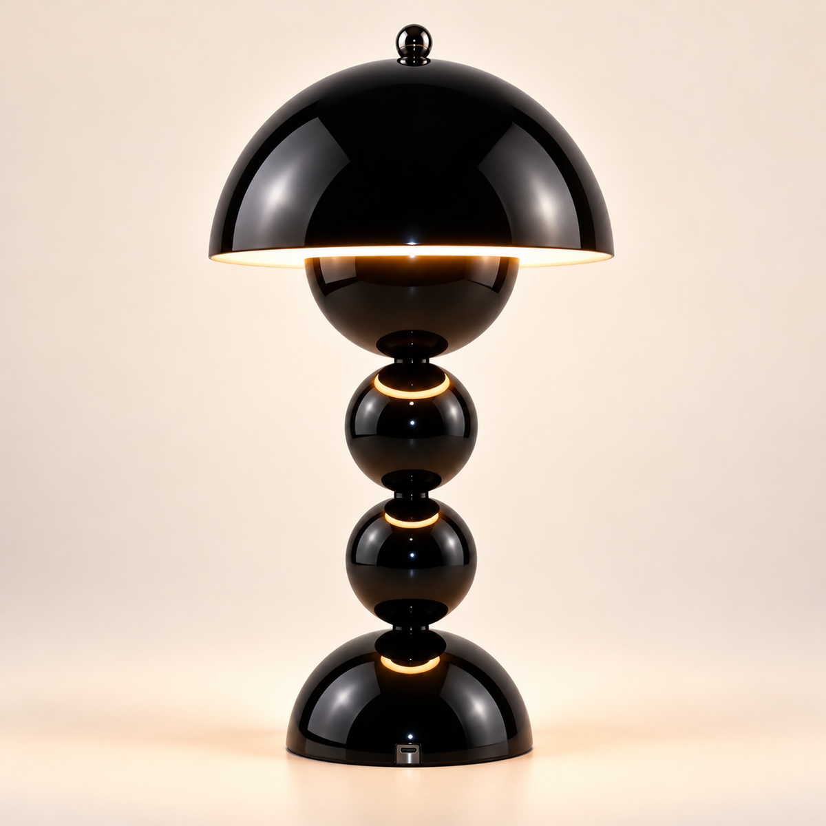 Lampe de Chevet Champignon à Boules - Nova | Cocon de Lune - coloris Noir