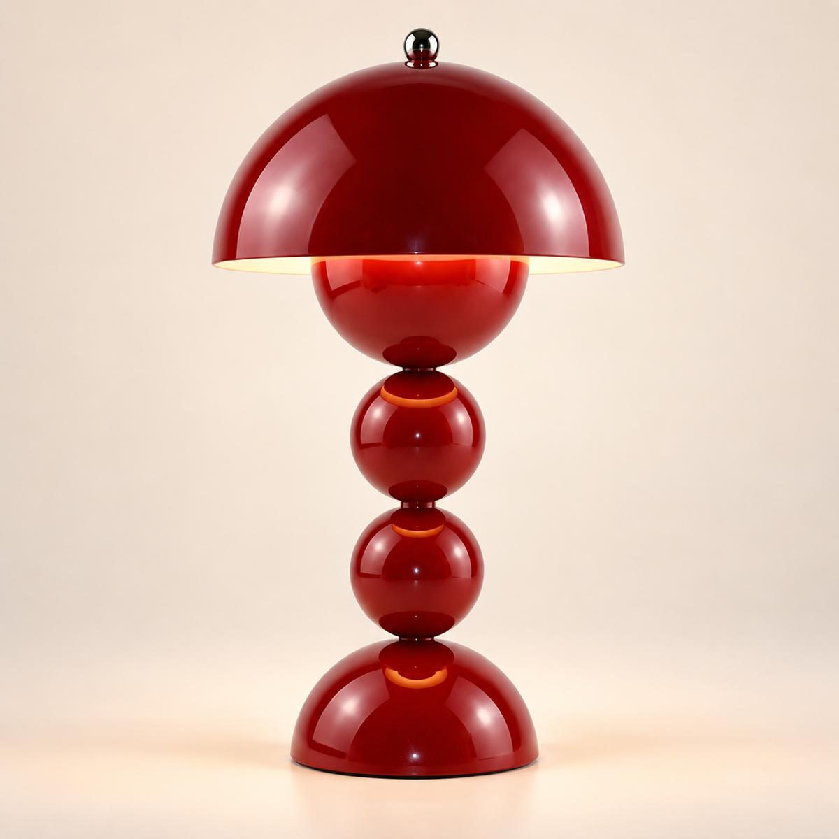 Lampe de Chevet Champignon à Boules - Nova | Cocon de Lune - coloris Rouge Vin