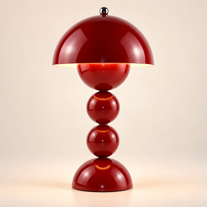 Lampe de Chevet Champignon à Boules - Nova | Cocon de Lune - coloris Rouge Vin