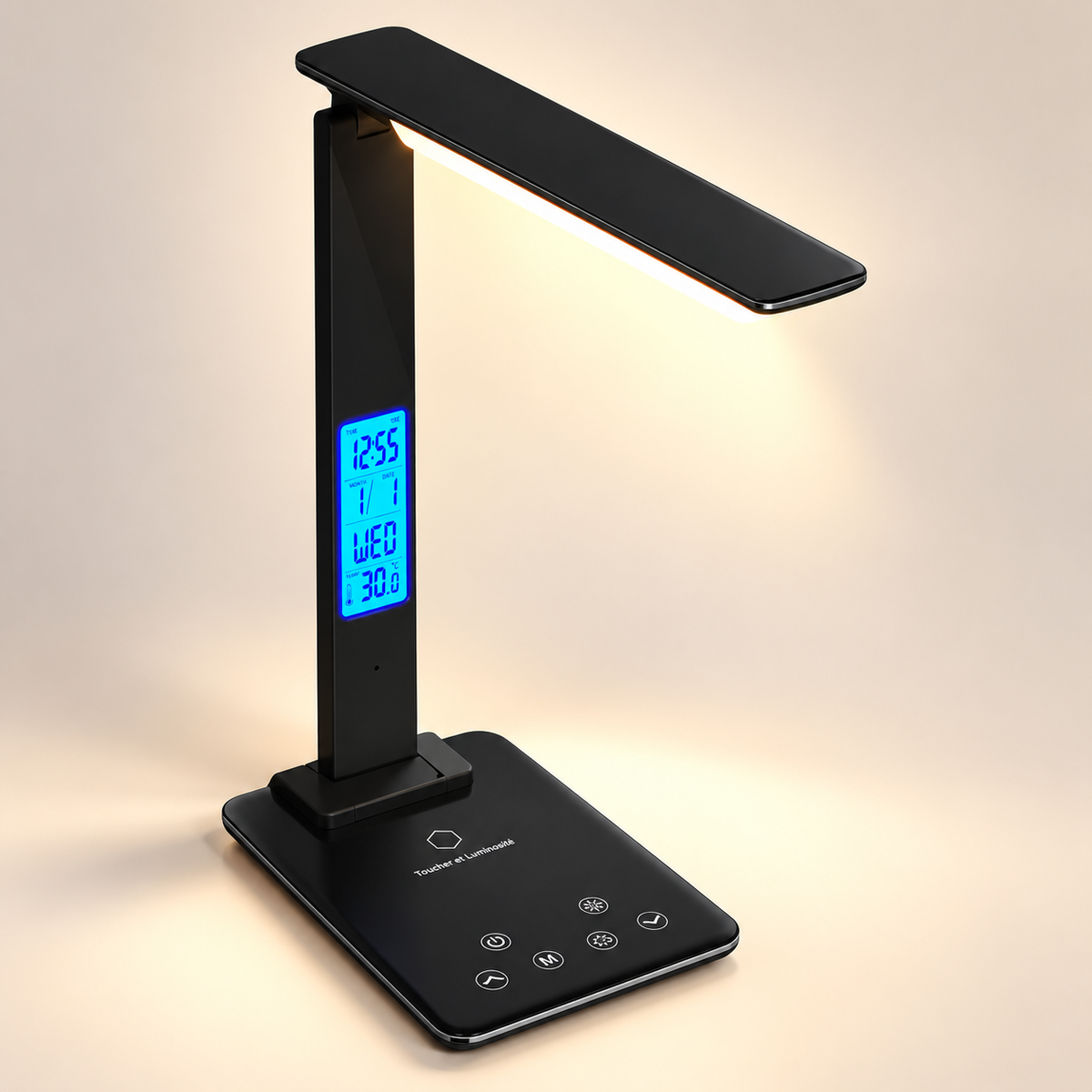 Lampe de Chevet Chargeur Induction - Instant Lumière | Cocon de Lune - Noir