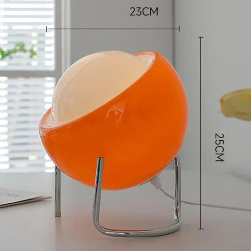 Lampe de Chevet Design - Éclipse | Cocon de Lune Orange