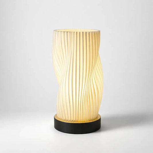 Lampe de Chevet Design-Spirale Élégante et Moderne Hauteur 29 cm