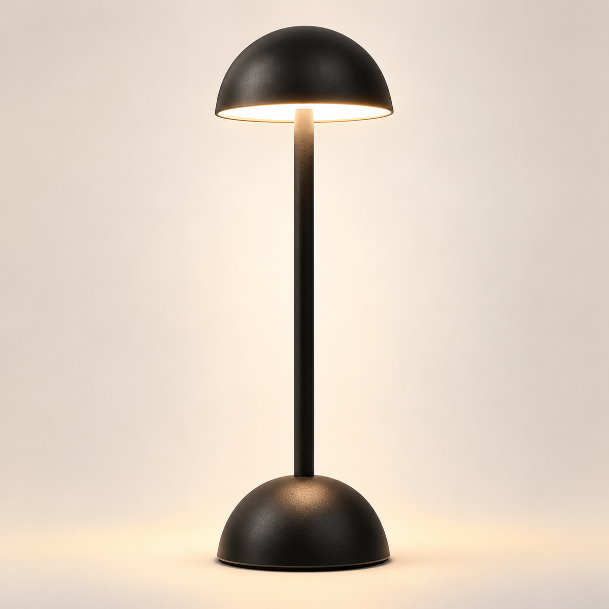 Lampe de Chevet Dôme Tactile Rechargeable - Clarity | Cocon de Lune - Noire