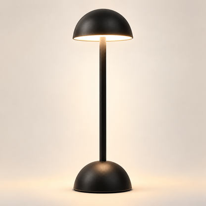 Lampe de Chevet Dôme Tactile Rechargeable - Clarity | Cocon de Lune - Noire