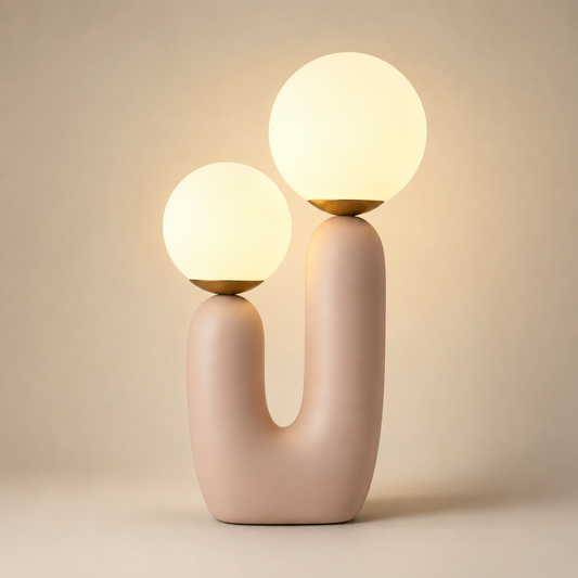 Lampe de chevet Duo de Lune double globe | Cocon de Lune
