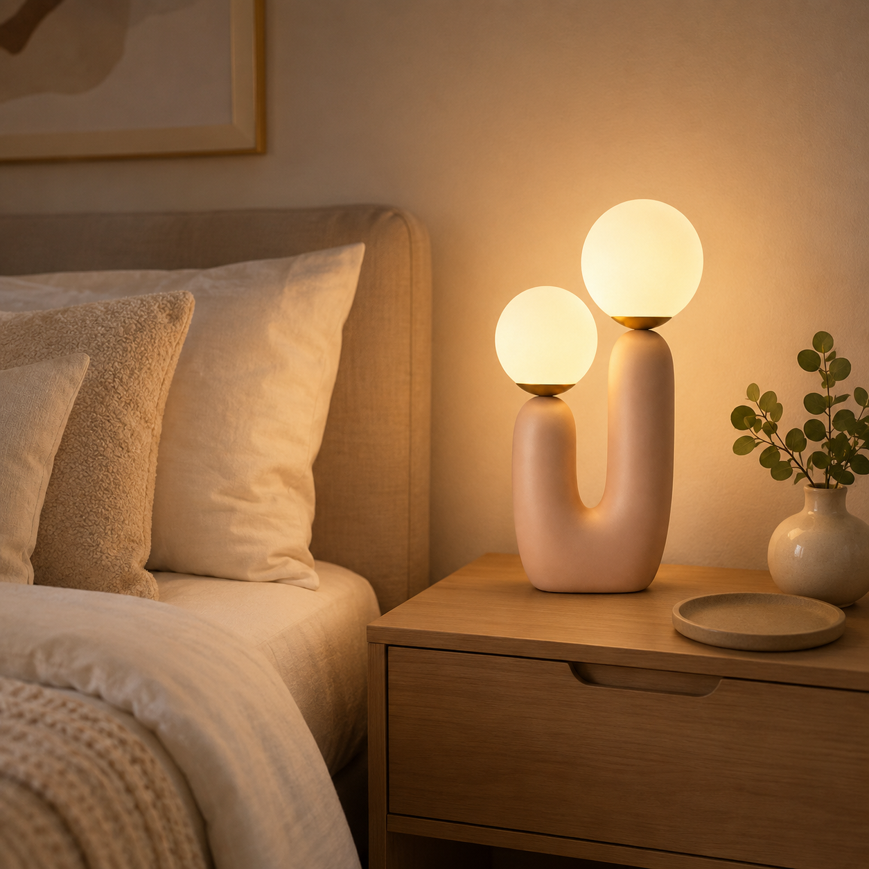 Lampe de chevet Duo de Lune en ambiance | Cocon de Lune