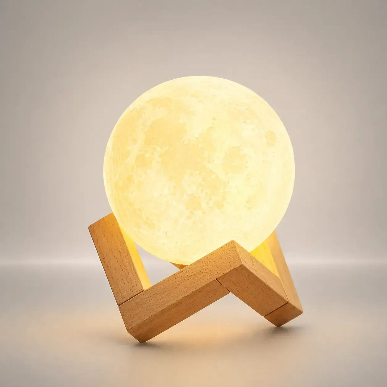 Lampe de Chevet en Bois - Bois de Lune | Cocon de Lune 15 cm - 16 Couleurs