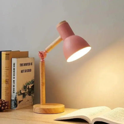 Lampe de Chevet en Bois Colorée - Bois Harmonie | Cocon de Lune