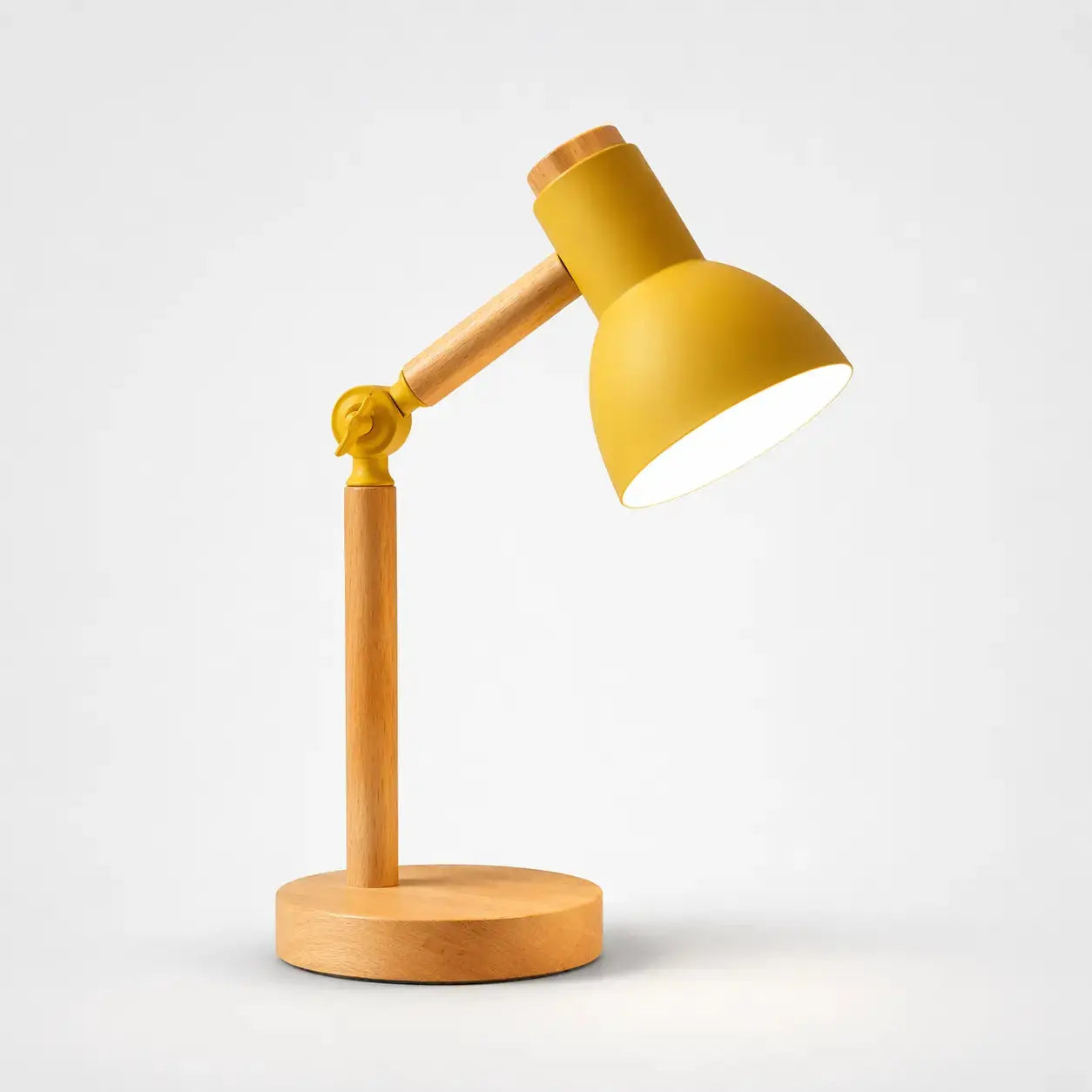 Lampe de Chevet en Bois Colorée - Bois Harmonie | Cocon de Lune Jaune