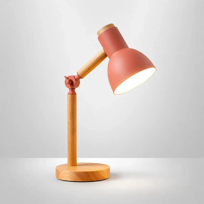 Lampe de Chevet en Bois Colorée - Bois Harmonie | Cocon de Lune Rose