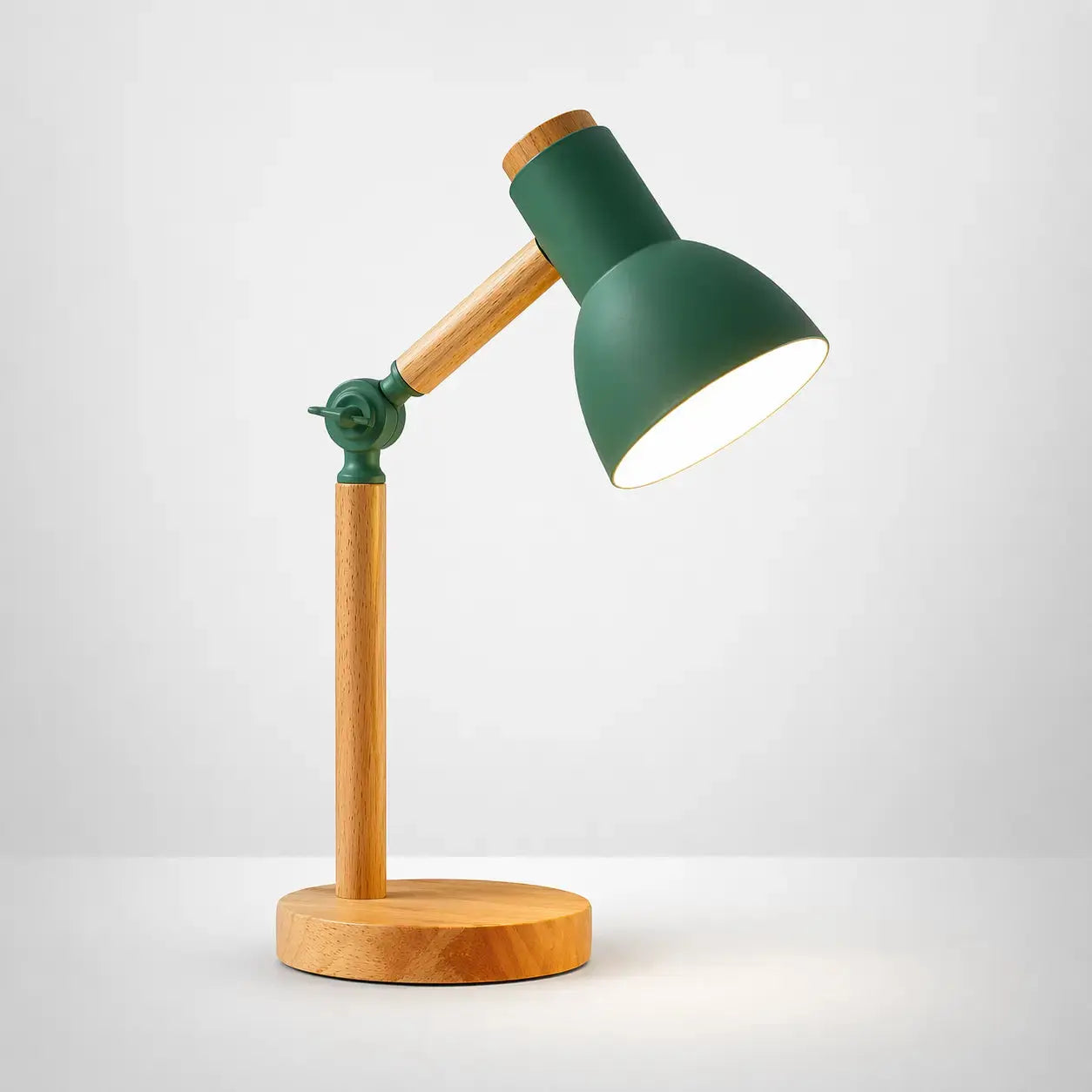 Lampe de Chevet en Bois Colorée - Bois Harmonie | Cocon de Lune Vert