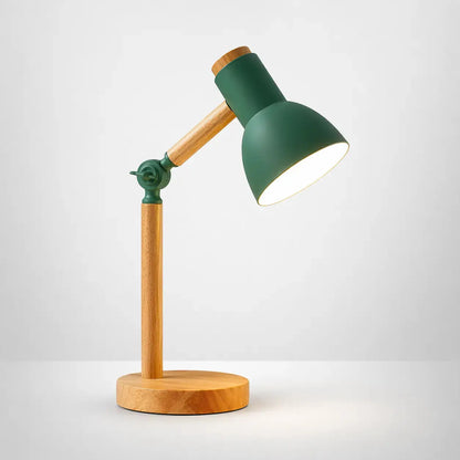 Lampe de Chevet en Bois Colorée - Bois Harmonie | Cocon de Lune Vert