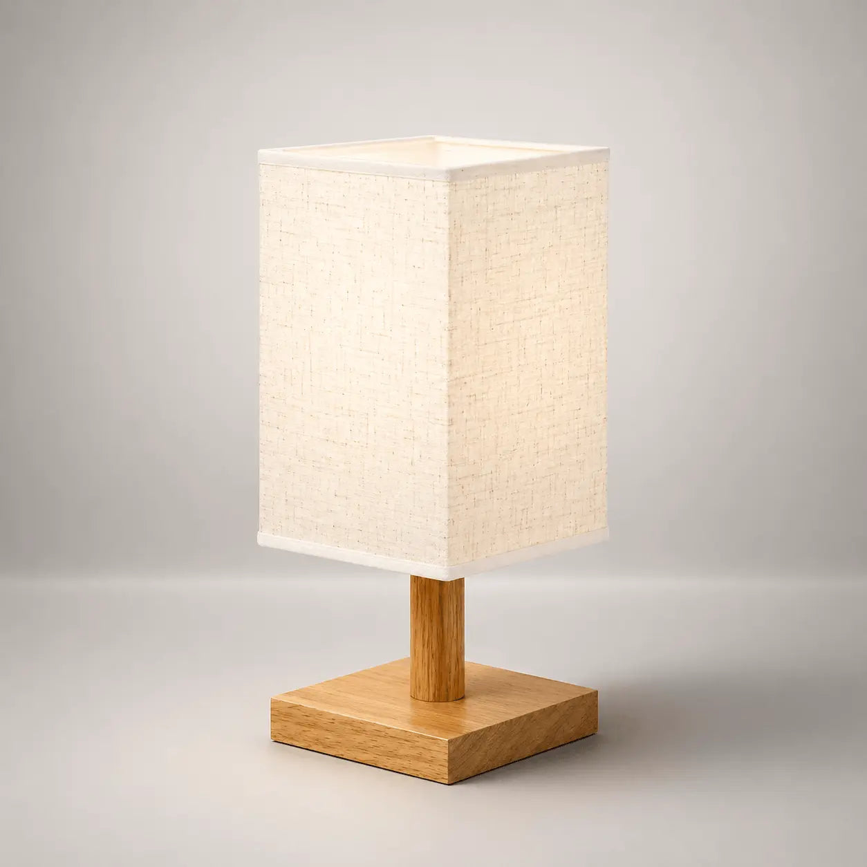 Lampe de Chevet en Bois - Clair de Bois | Cocon de Lune Gris / 3 Couleurs