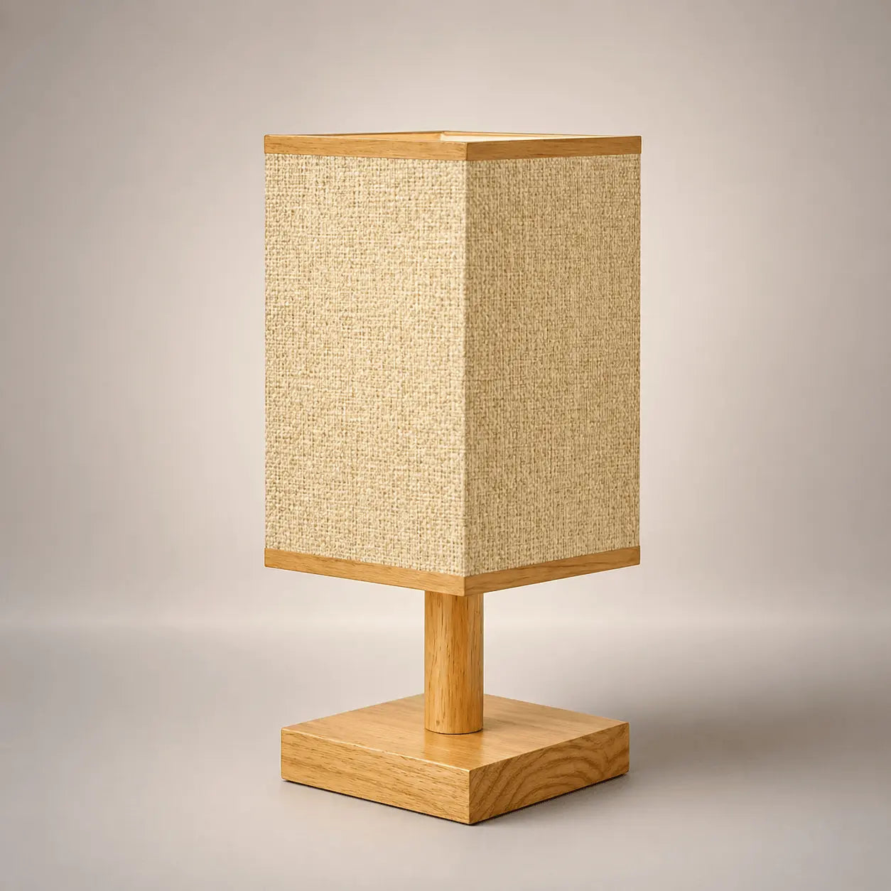 Lampe de Chevet en Bois - Clair de Bois | Cocon de Lune Jaune / 3 Couleurs