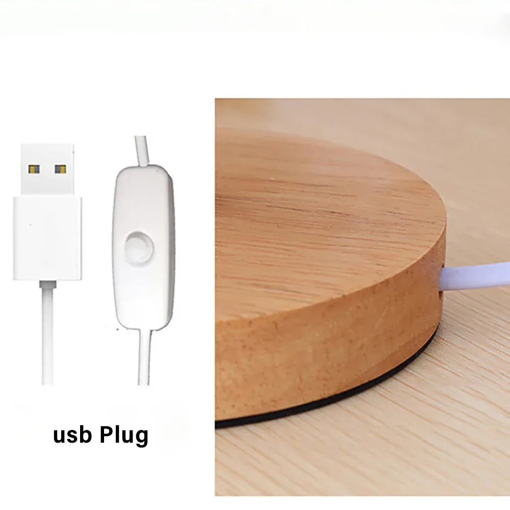 Lampe de Chevet en Bois - Feuille de Nuit | Cocon de Lune