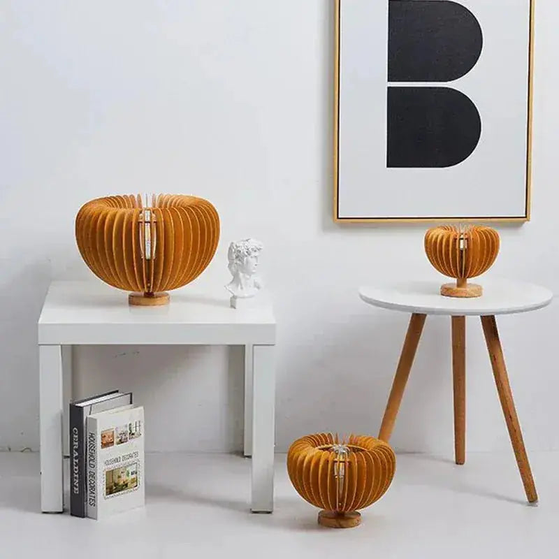 Lampe de Chevet en Bois - Fleur de Bois - Cocon de Lune