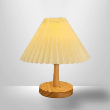 Lampe de Chevet en Bois - Lumière Forestière | Cocon de Lune Blanc / Lumière Chaude