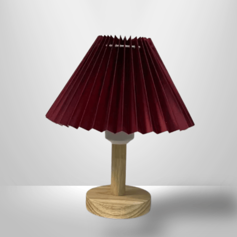 Lampe de Chevet en Bois - Lumière Forestière | Cocon de Lune Rouge / Lumière Chaude