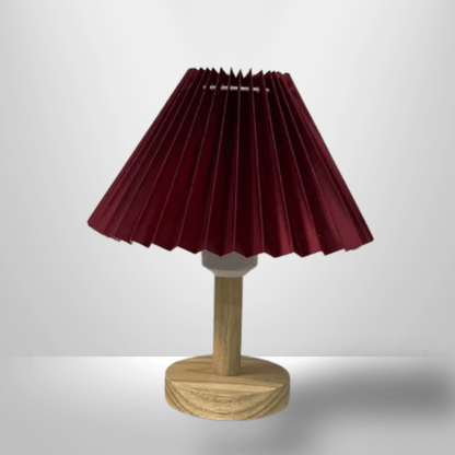 Lampe de Chevet en Bois - Lumière Forestière | Cocon de Lune Rouge / Lumière Chaude
