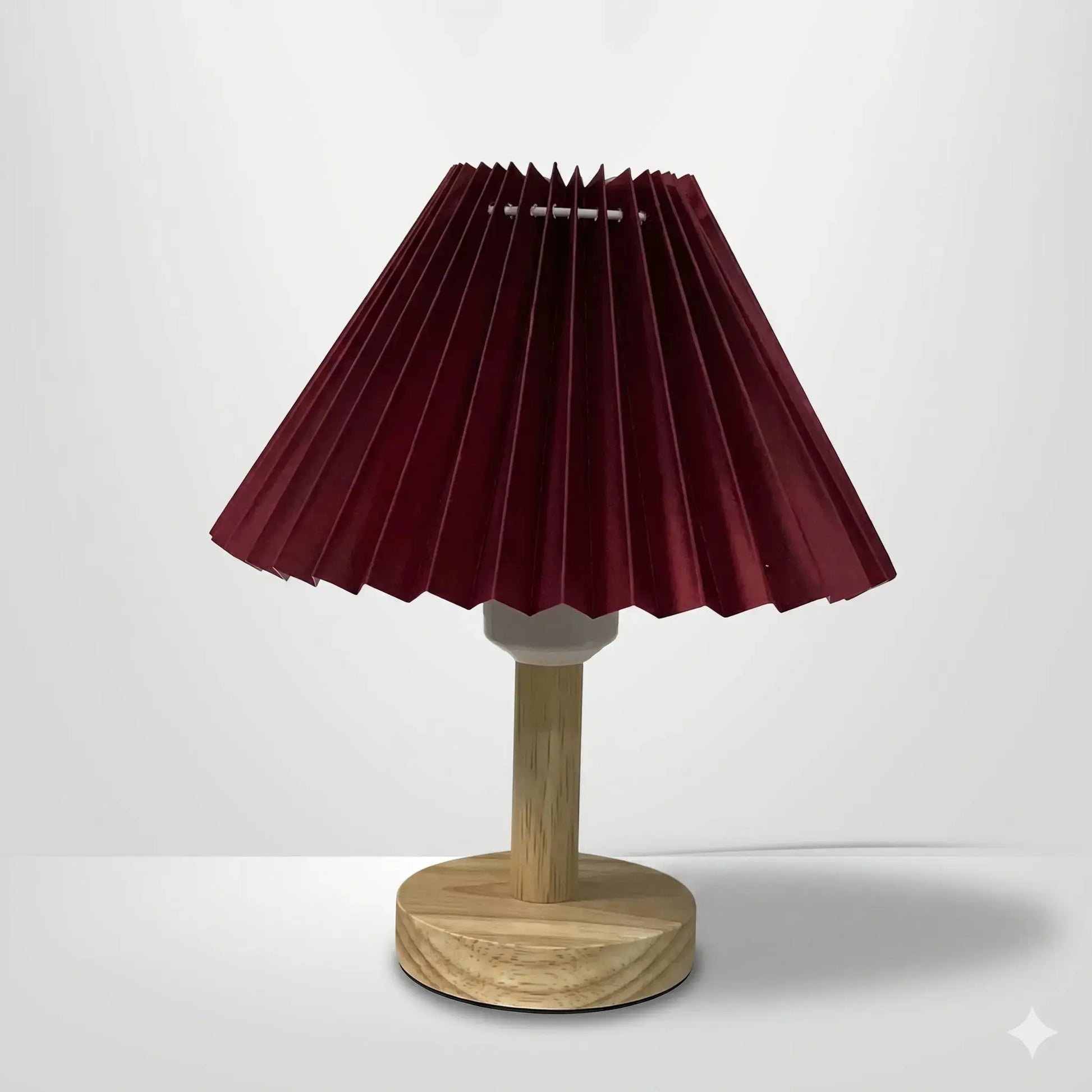 Lampe de Chevet en Bois - Lumière Forestière | Cocon de Lune Rouge / Lumière Chaude