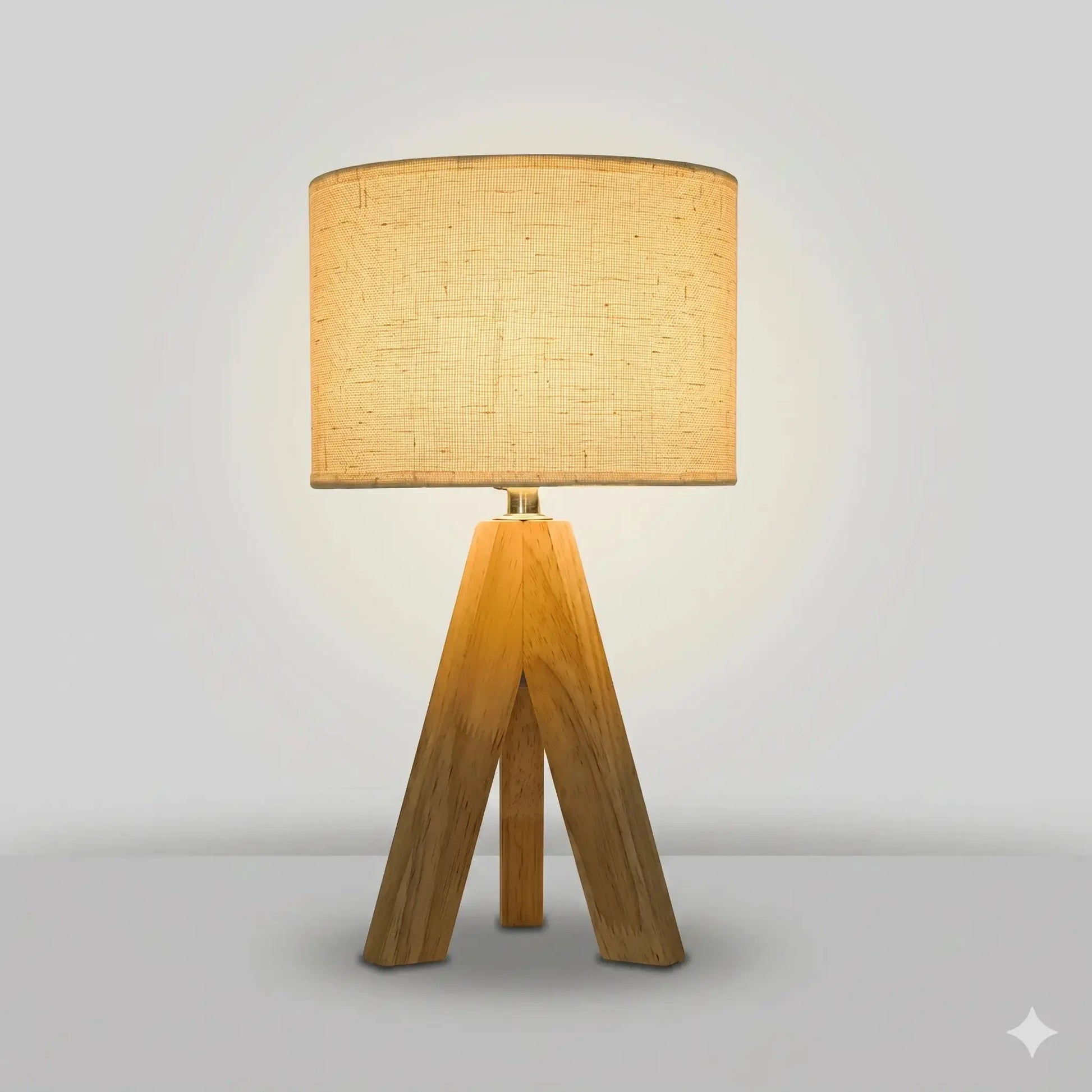 Lampe de Chevet en Bois - Pin Doré | Cocon de Lune A / 3 Couleurs