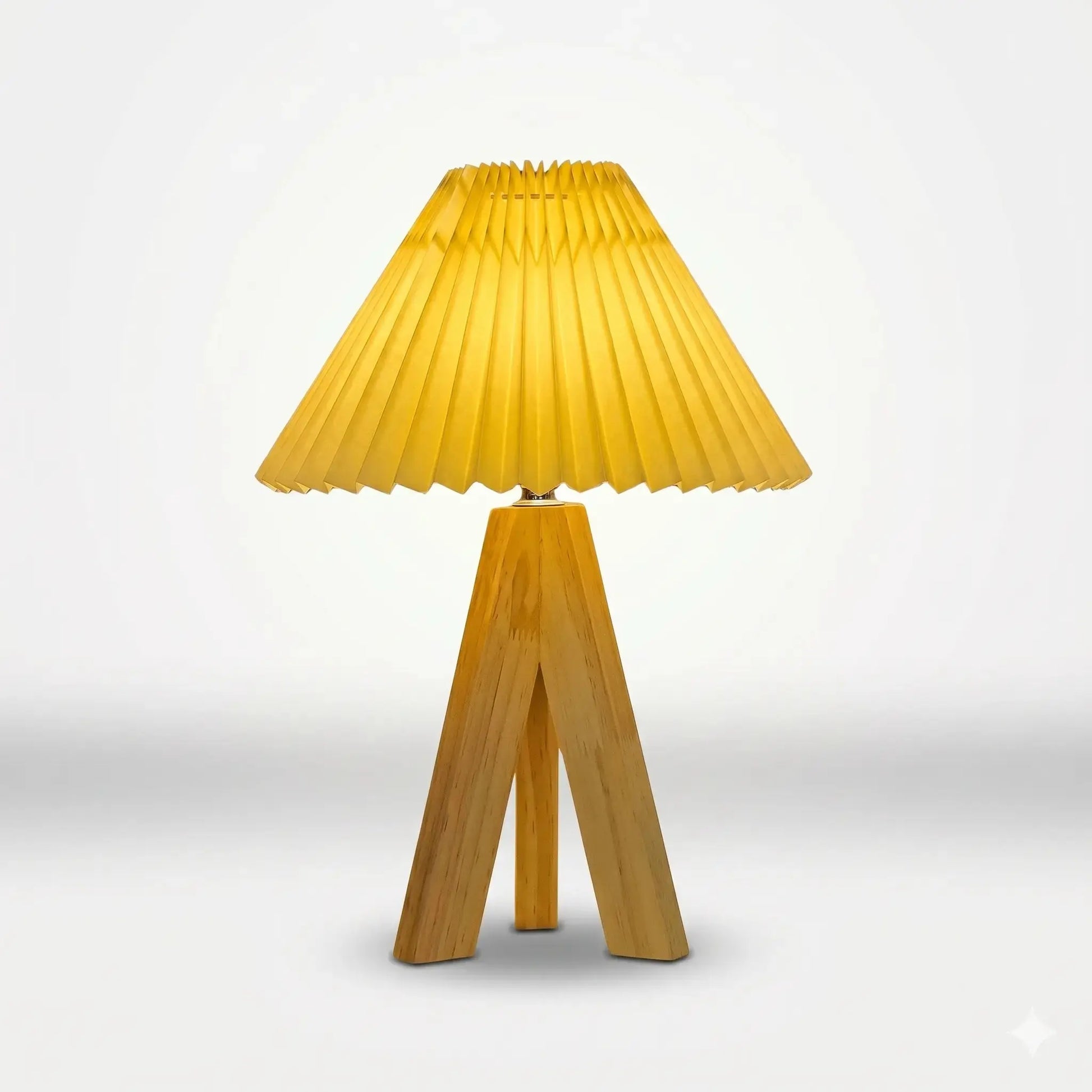 Lampe de Chevet en Bois - Pin Doré | Cocon de Lune C / 3 Couleurs