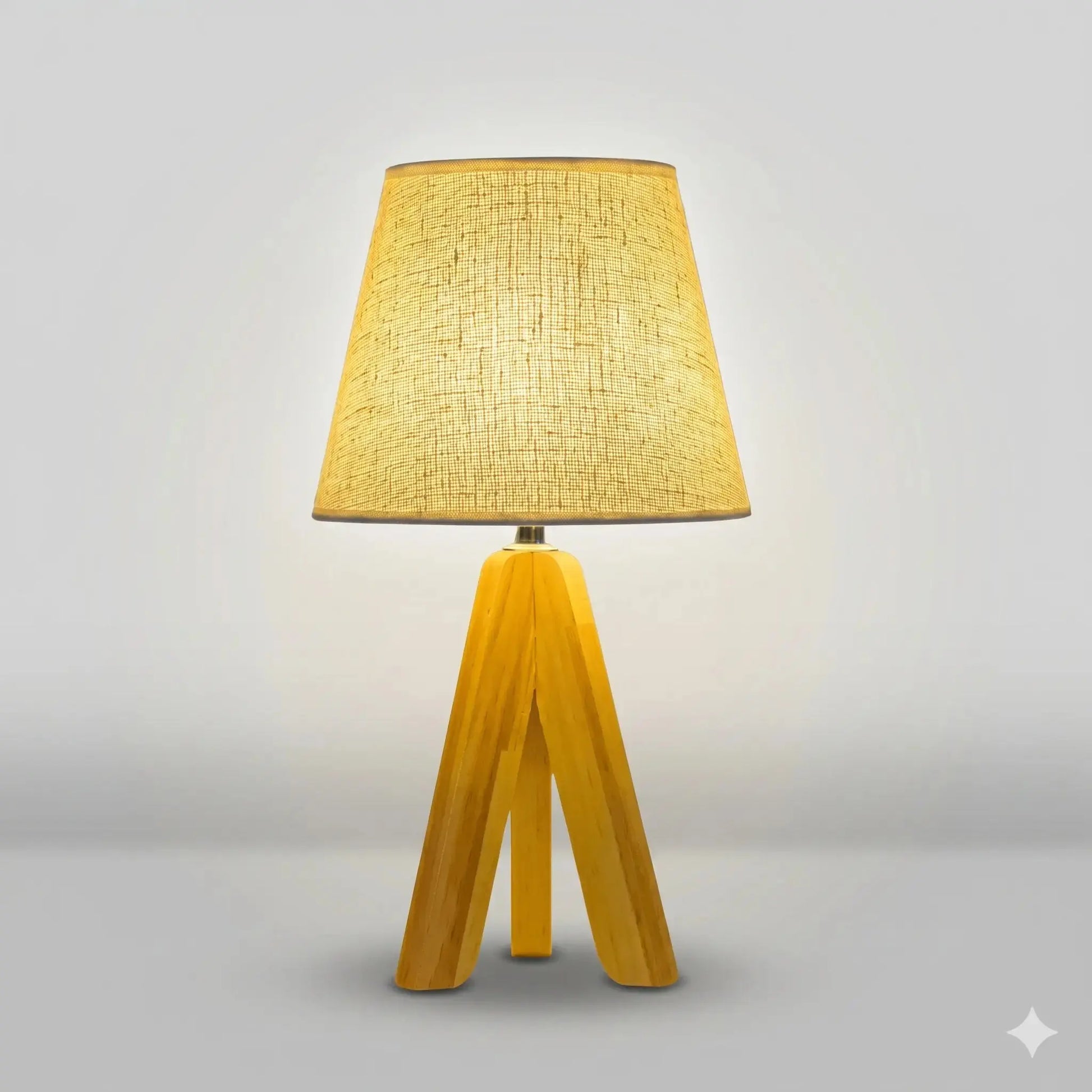 Lampe de Chevet en Bois - Pin Doré | Cocon de Lune D / 3 Couleurs
