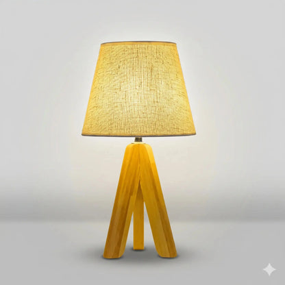 Lampe de Chevet en Bois - Pin Doré | Cocon de Lune D / 3 Couleurs