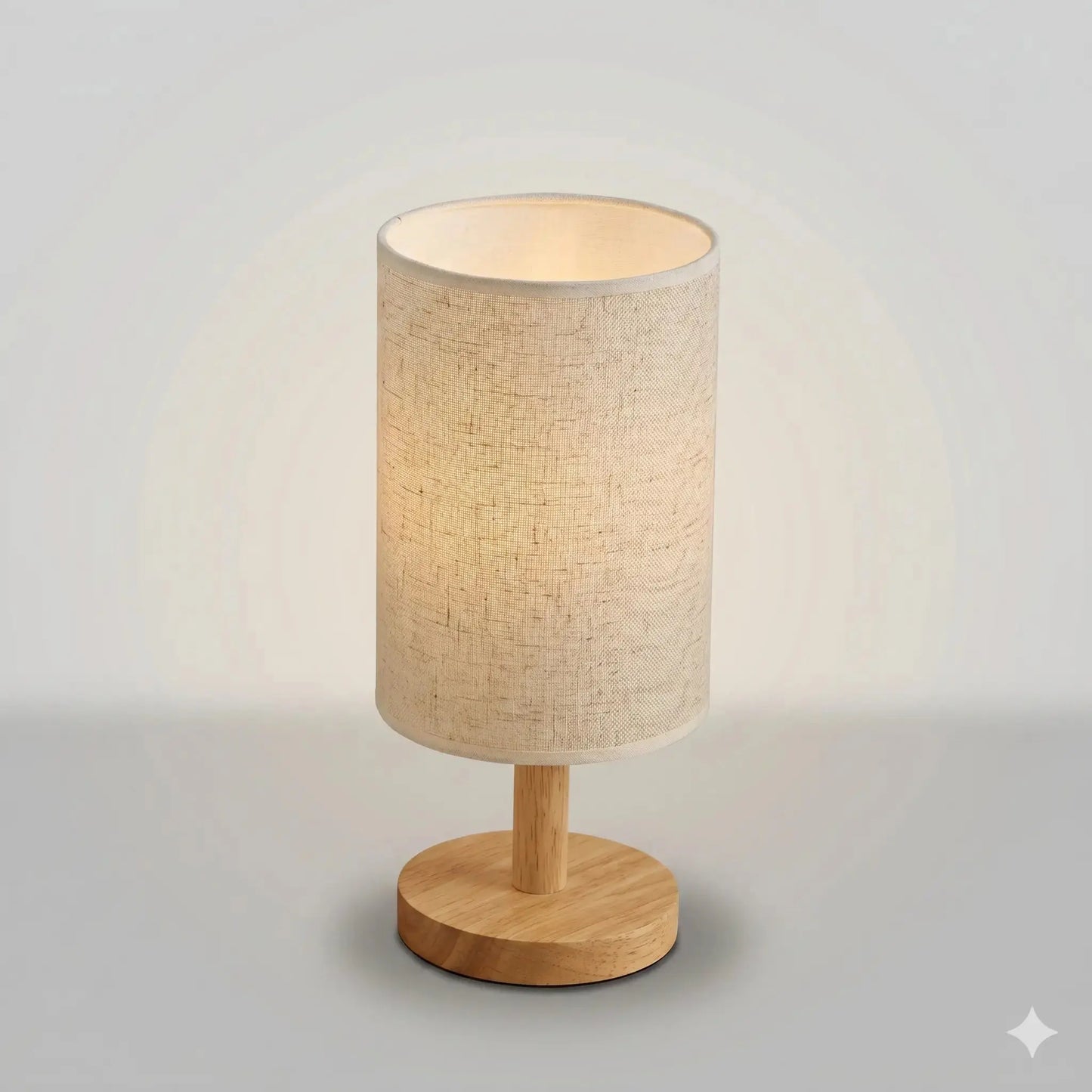 Lampe de Chevet en Bois - Reflet Naturel | Cocon de Lune Gris