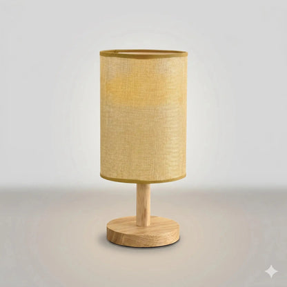 Lampe de Chevet en Bois - Reflet Naturel | Cocon de Lune Jaune