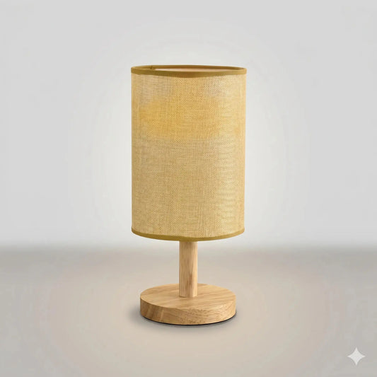 Lampe de Chevet en Bois - Reflet Naturel | Cocon de Lune Jaune