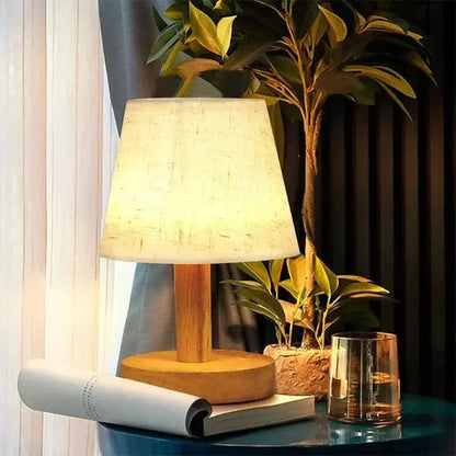 Lampe de Chevet en Bois - Tronc Clair - Cocon de Lune