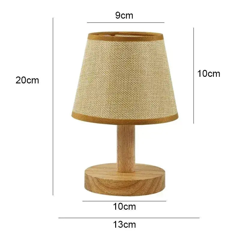 Lampe de Chevet en Bois - Tronc Clair - Cocon de Lune