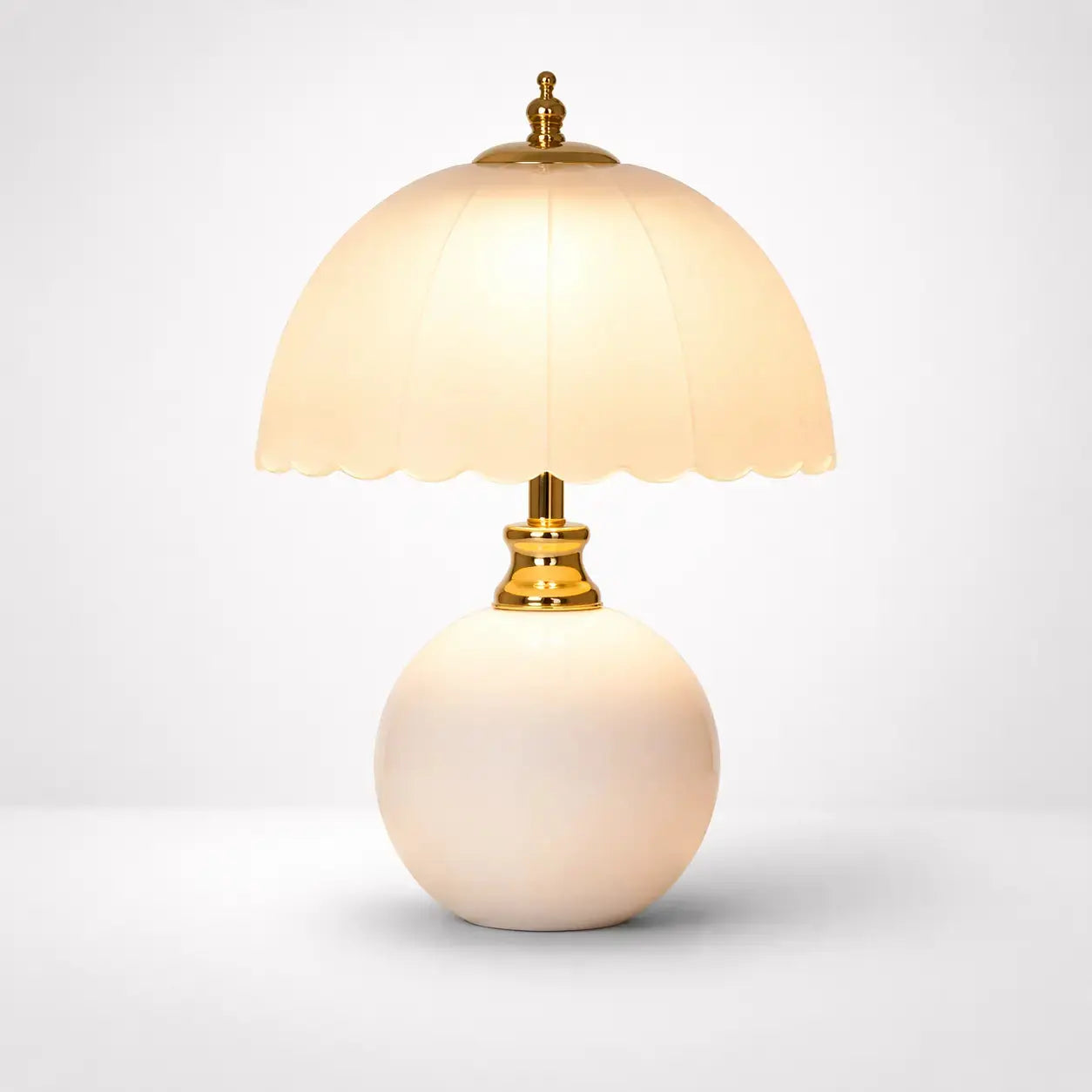 Lampe de Chevet en Céramique - Coupole | Cocon de Lune Blanc