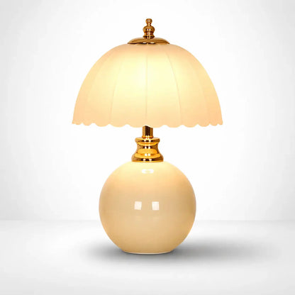 Lampe de Chevet en Céramique - Coupole | Cocon de Lune Crème