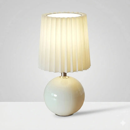 Lampe de Chevet en Céramique Émaillée - Émail Doux | Cocon de Lune Beige