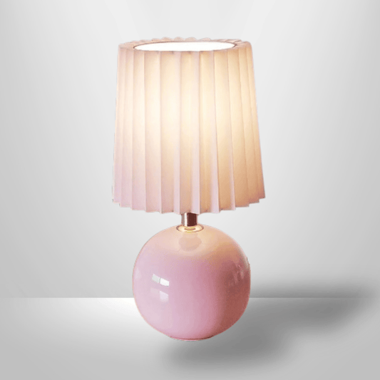 Lampe de Chevet en Céramique - Émail Doux | Cocon de Lune Rose