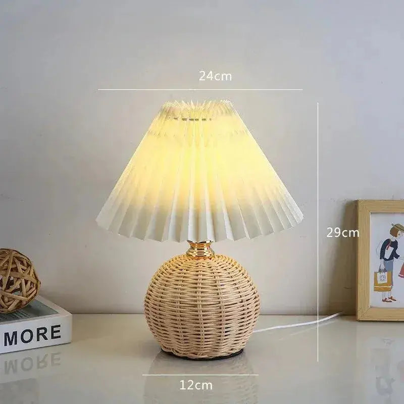 Lampe de Chevet en Rotin - Panier de Lune - Cocon de Lune