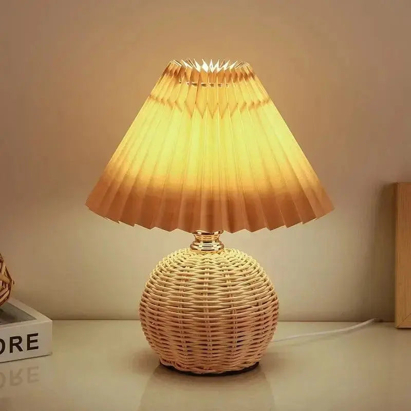 Lampe de Chevet en Rotin - Panier de Lune - Cocon de Lune