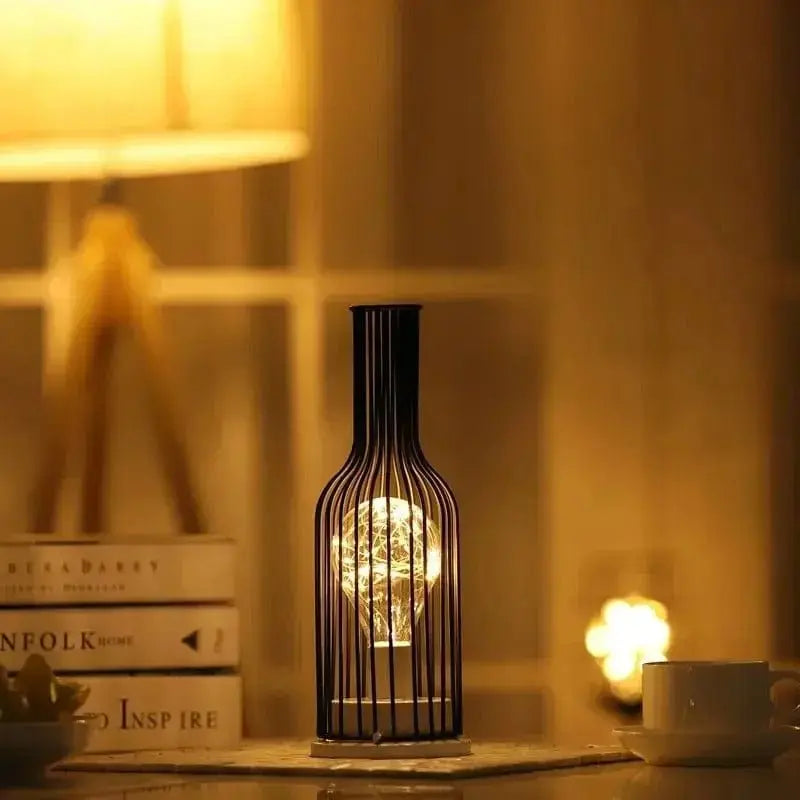 Lampe de Chevet à Pile Industrielle - BlackSteel - Cocon de Lune