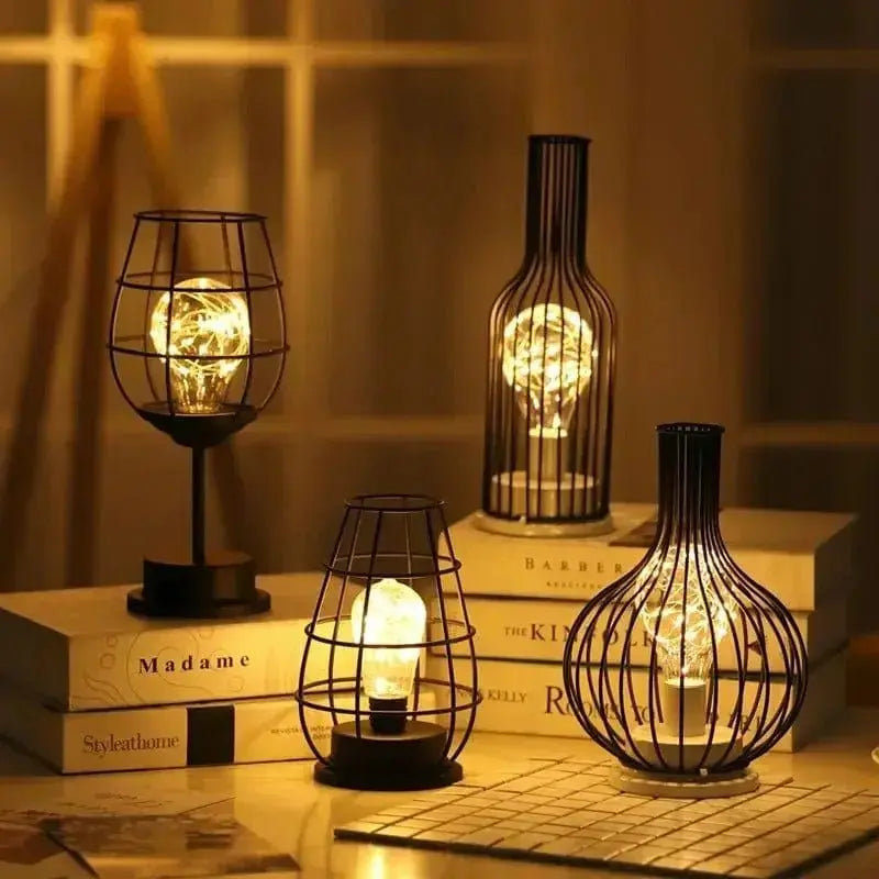 Lampe de Chevet à Pile Industrielle - BlackSteel - Cocon de Lune