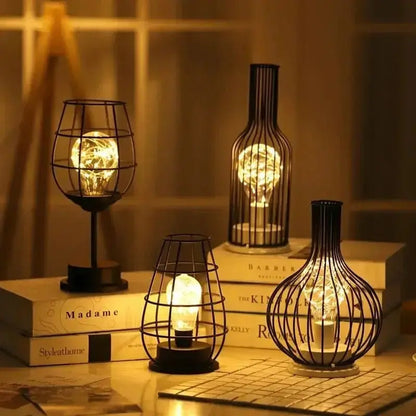 Lampe de Chevet à Pile Industrielle - BlackSteel - Cocon de Lune