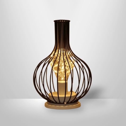 Lampe de Chevet Industrielle - BlackSteel | Cocon de Lune Bouteille